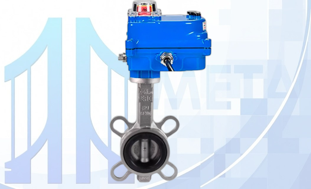 Дисковый поворотный затвор DN50 PN16 с электропр. QT-N-003EM-O1-220VAC-У1 blue 220В вес-3,4