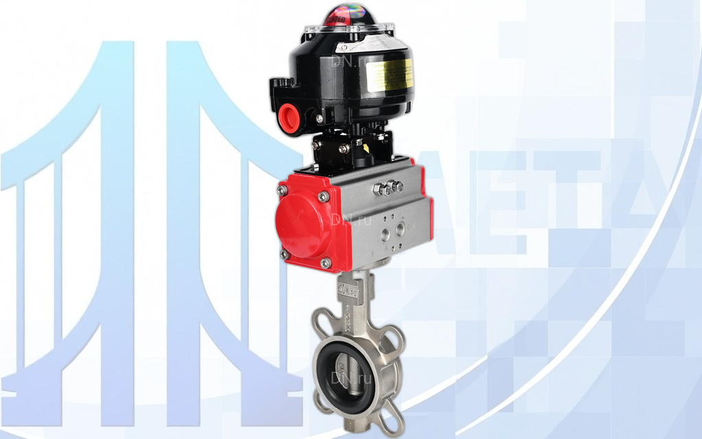 Дисковый поворотный затвор DN250 PN16 с п/п PA-DA-140 2-го действия, с БКВ APL-510N EX вес-32,1