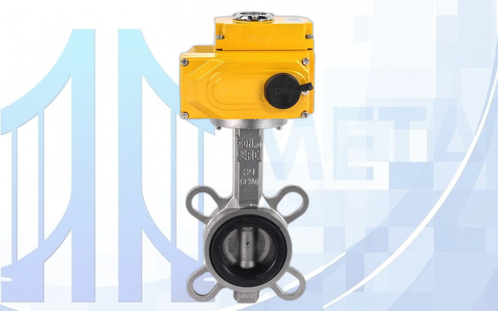 316l-316l-viton-qt-big Дисковый поворотный затвор DN40 PN16 с электропр. QT N 005EM A1 220VAC У1 DAR (4 20мА) вес товара 5,6