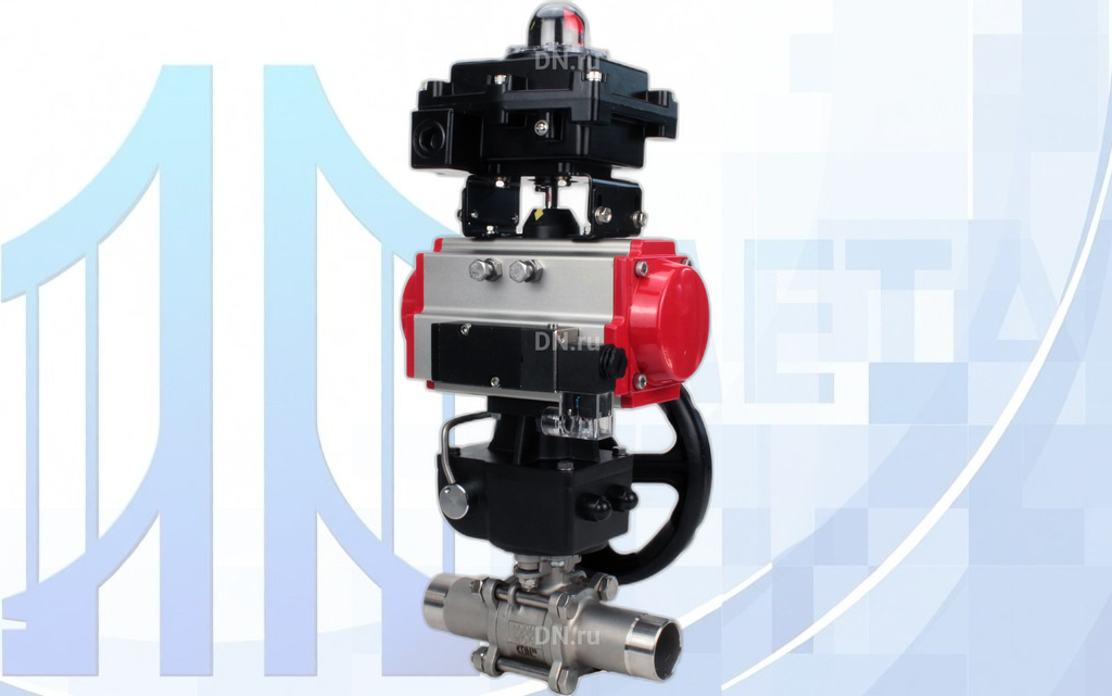 Кран шаровой BV3131P(3pc)-FP-W-ISO-H LONG Ду50 Ру40 полнопроход., под приварку, с PA-DA-083, 4М310-08 220В NAMUR, MON2-450-T28-ISO и БКВ APL-410N EX
