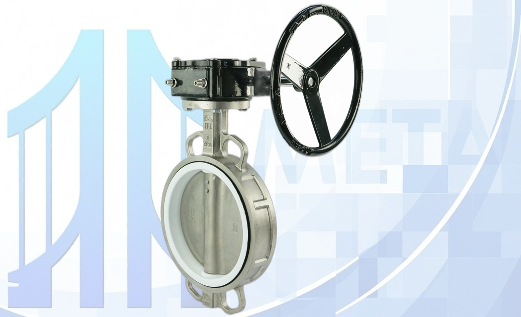 Дисковый поворотный затвор Ду40 PN16 с редуктором RDN RQN1-150Z-T24 вес-4,2