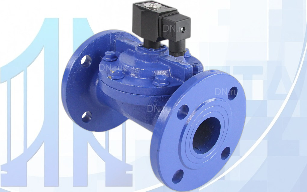 electrom_klapan_dn_ru_dvuhhod_vsf-602n-pu-nc_nbr_220v_nz_dn50-4 Клапан электромагнитный VS610-VF-NC-220VAC Ду50 Ру10, соленоидный двухходовой, корпус - чугун, уплотнение - Viton, фланцевый, пилотный, катушка - 220В DAR