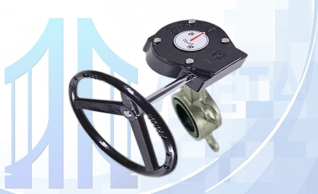 Дисковый поворотный затвор DN200 PN16 с редуктором RDN RQN4-500Z-T30 вес-16,855