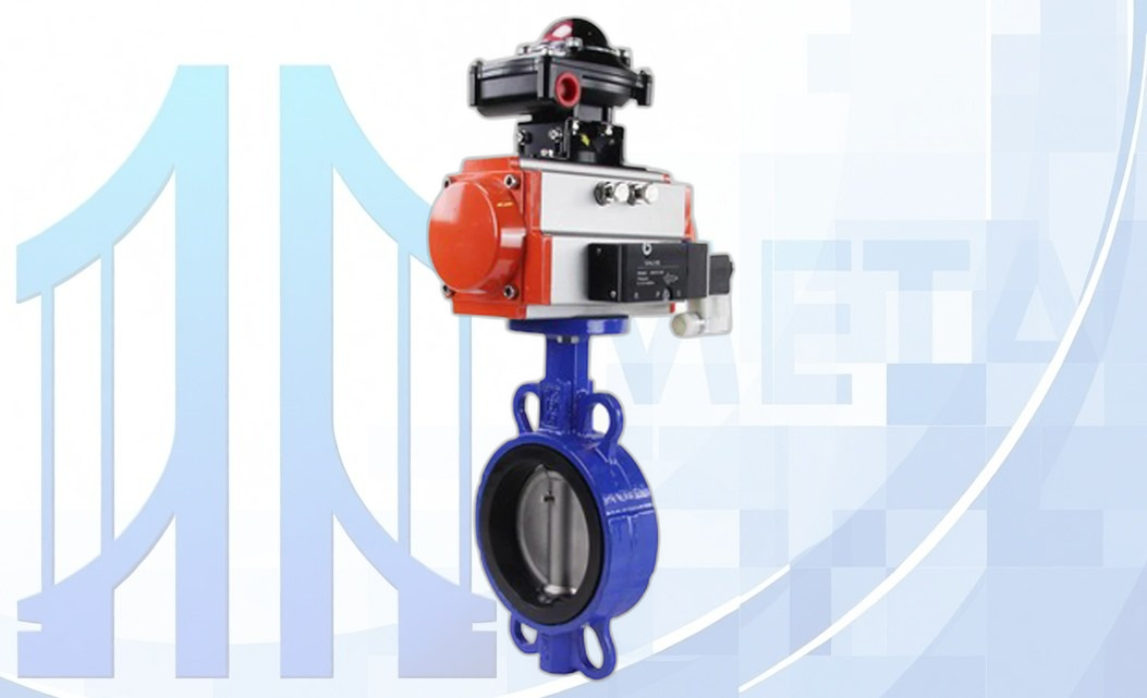 Дисковый поворотный затвор DN125 PN16 с пн/пр PA-SA-130 с возр. пружинами, с пн/распр. 4V320-08 220В, с БКВ APL-210N вес товара-16,72