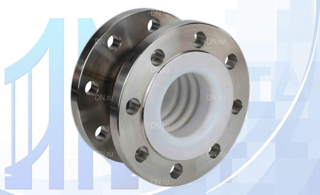 kompensator-silfonnyi-flantcevyi-dn-cb-3232p-f-pn16-30mm-dn80-1 Компенсатор сильфонный осевой CB-3232P-F Ду100 Ру16, уплотнение - PTFE, футерованный, осевой ход 30 мм