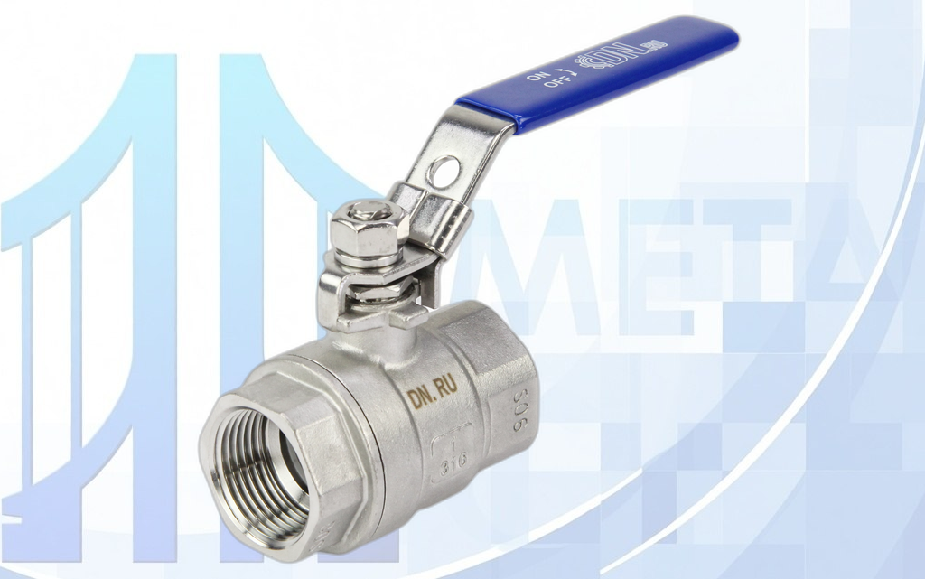 kran-dn-ru-kshmp-316-230-du25-ru63-ss316-rezbovoj1 Кран шаровой BV3232P(2pc)-FP-T-H Ду25 Ру140 полнопроходной двухходовой, PTFE, ручка-рычаг