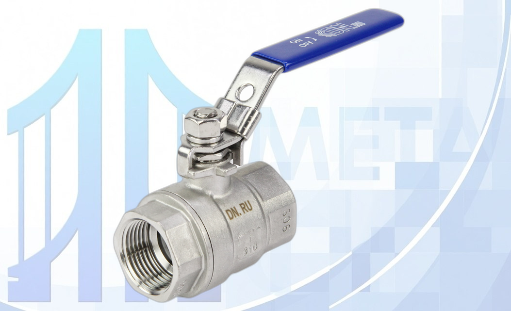 Кран шаровой BV3232P(2pc)-FP-T-H Ду25 Ру140 полнопроходной двухходовой, PTFE, ручка-рычаг