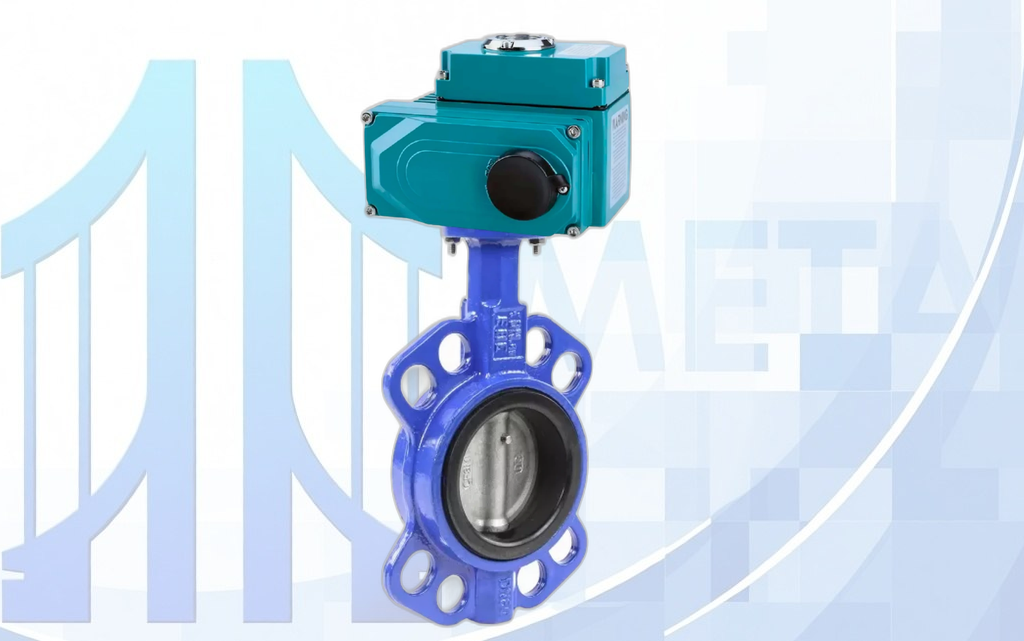 tovar_zatvor_s_privodom_wbv3432n_2w Дисковый поворотный затвор DN100 PN16 с электропр. QT-N-020EM-O1-24VDC-У1 24В HARK вес-13