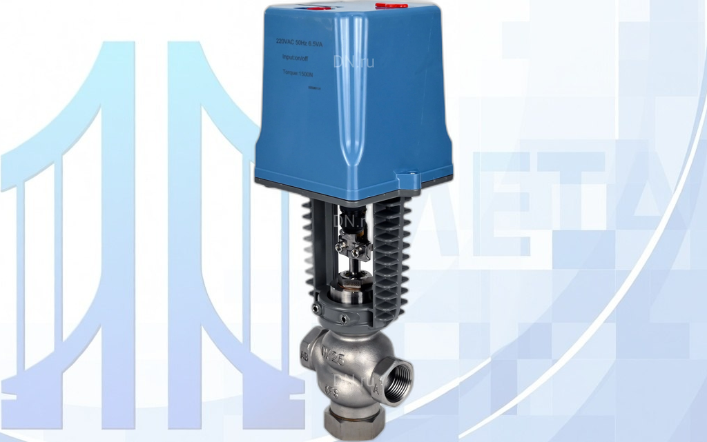 vrg1-31m-ped-t-001 Клапан регулирующий VRg1-31M-PED-T 1 1/2″ Ду40 Ру25 двухходовой, односедельный, с эл.приводом
