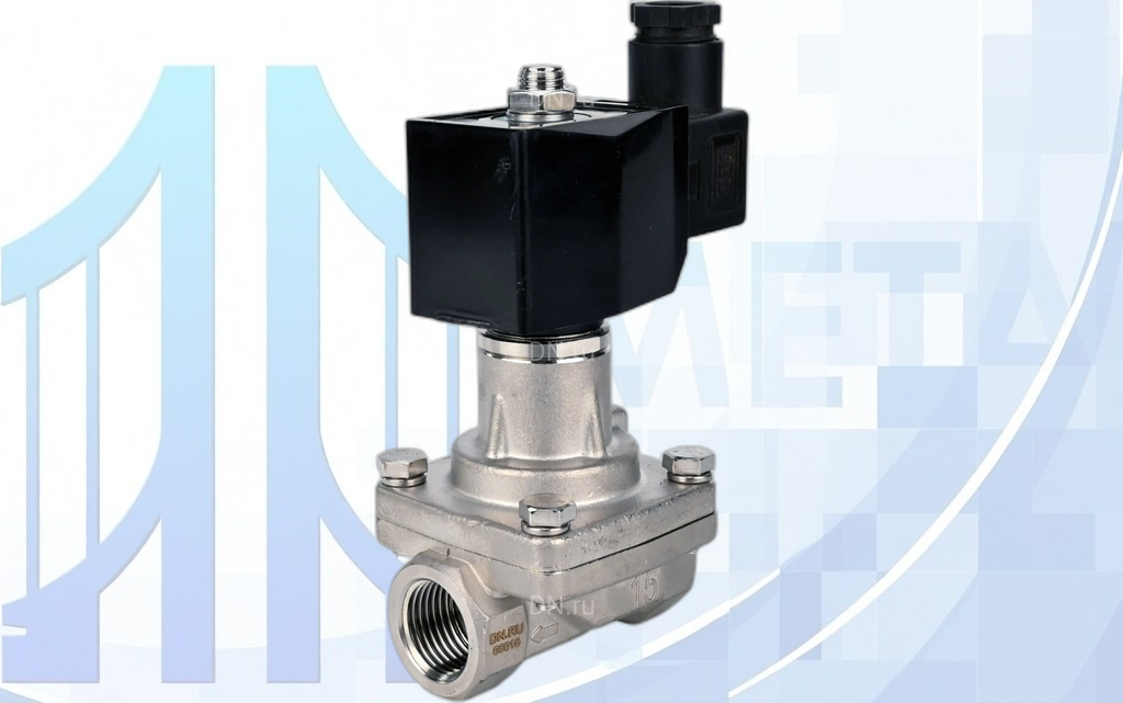 vs2w-701-p-z-nc-g-ys-018-24v-001 Клапан электромагнитный VS731-PT-NC-220VAC 1 1/2 Ду40 Ру10 соленоидный двухходовой, прямого действия, с нулевым перепадом давления, катушка - 220В
