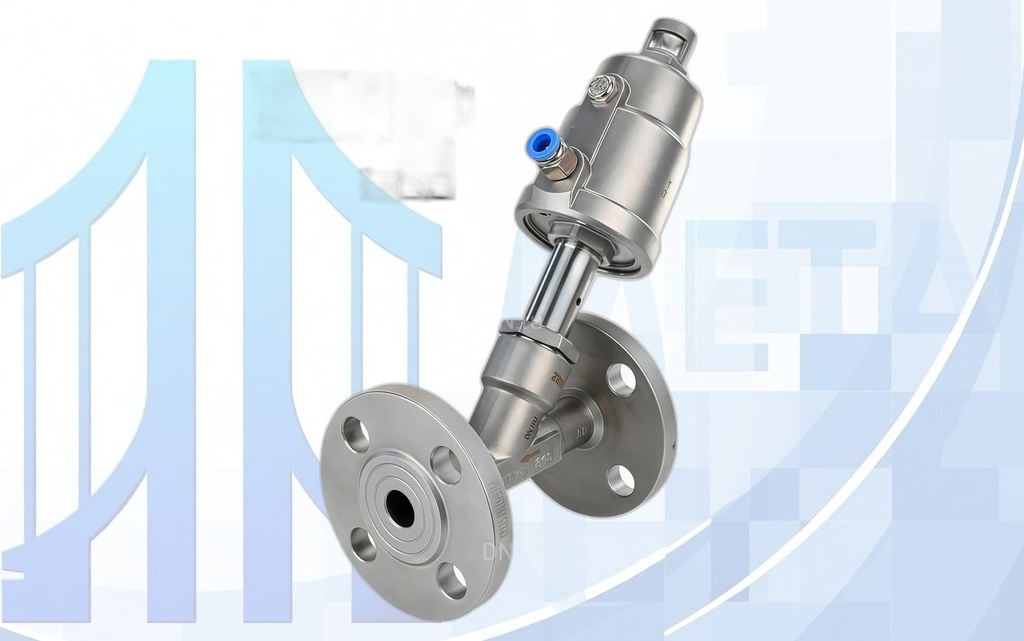 vsp3231p-f-1pnc-3v210-x-nc-big Клапан отсечной пневматический Ду100 Ру25, корпус привода-нержавеющая сталь CF8 (AISI 304), с пневмораспределителем 3V210-06-NC AC220V