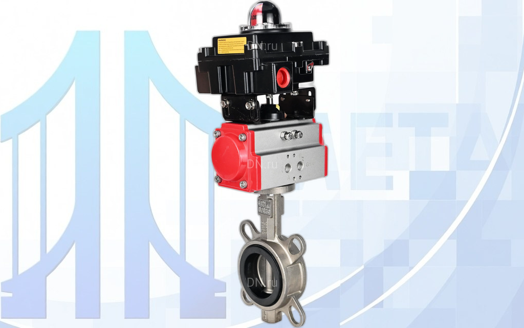 Дисковый поворотный затвор Ду100 PN16 с п/п PA-DA-083 и БКВ APL-410N EX вес-8,6