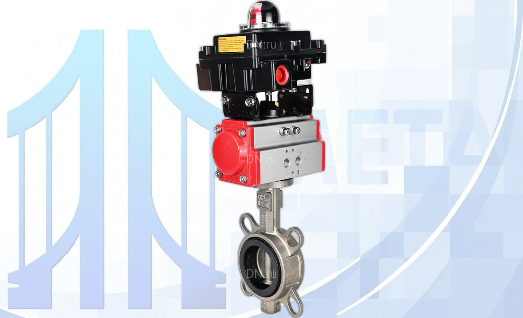 Дисковый поворотный затвор Ду100 PN16 с п/п PA-DA-083 и БКВ APL-410N EX вес-8,6
