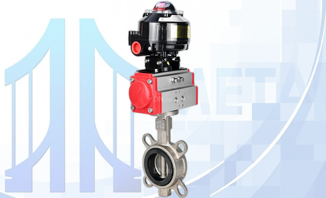 Дисковый поворотный затвор Ду100 PN16 с п/п PA-DA-083 и БКВ APL-510N EX вес-9,3