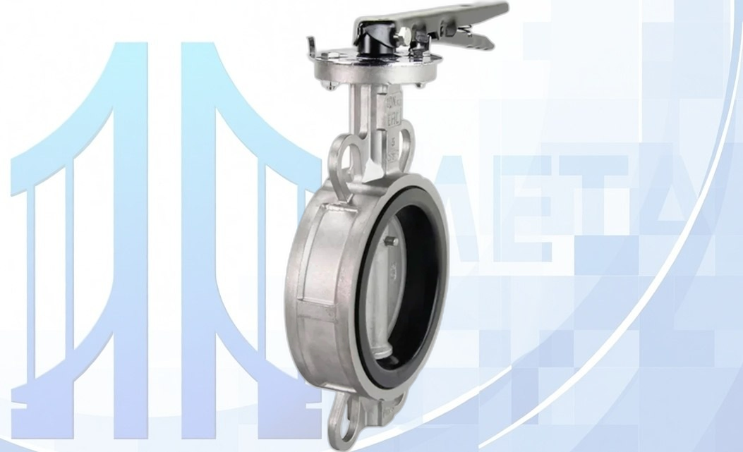 Дисковый поворотный затвор Ду100 PN16 с ISO-фланцем F07, квадрат 11х11 вес-4,3