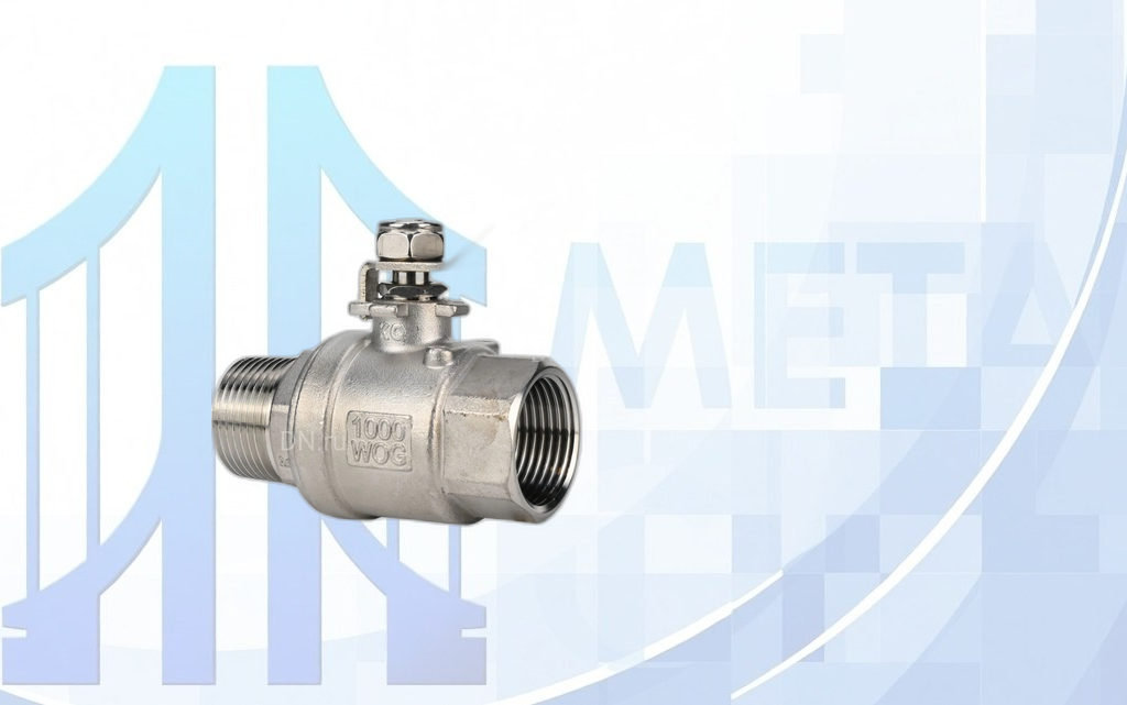 Кран шаровой BV3131P(2pc)-FP-T-H ВР/НР Ду50 Ру40, полнопроходной/наружная резьба, PTFE, ручка-рычаг