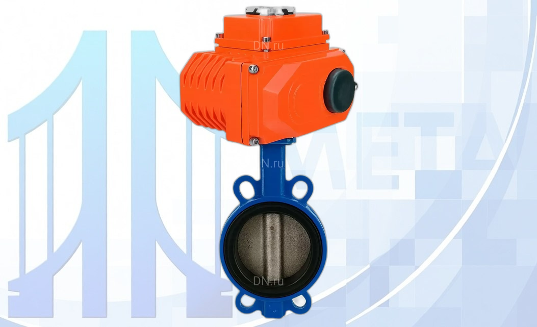 Дисковый поворотный затвор DN40 PN16 с электропр. QT-N-005EM-О1-380VAC-У1 380В HARK вес-5,6