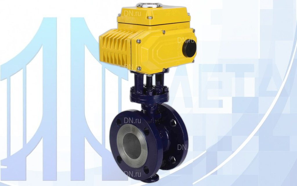 zatvor_dn_ru_wbv3ex_341_220vac_u1_4_20ma_dn50_001 Дисковый поворотный затвор с тройным эксцентриситетом Ду50 Ру25 с четвертьоборотным электроприводом QT-N-008EM-A1-220VAC-У1 (4-20мА) HARK вес-12,6