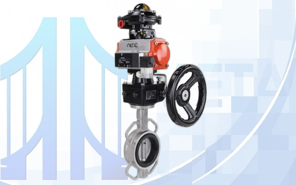 zatvor_dnru_316l_316l_viton_4m310_apl210n_gm Дисковый поворотный затвор Ду125 Ру16 с пн/пр. PA-DA-083, пн/распр. 4М310-08 24В NAMUR, БКВ APL-210N и ручн. дубл. MON2-450-T28-ISO вес-13,24