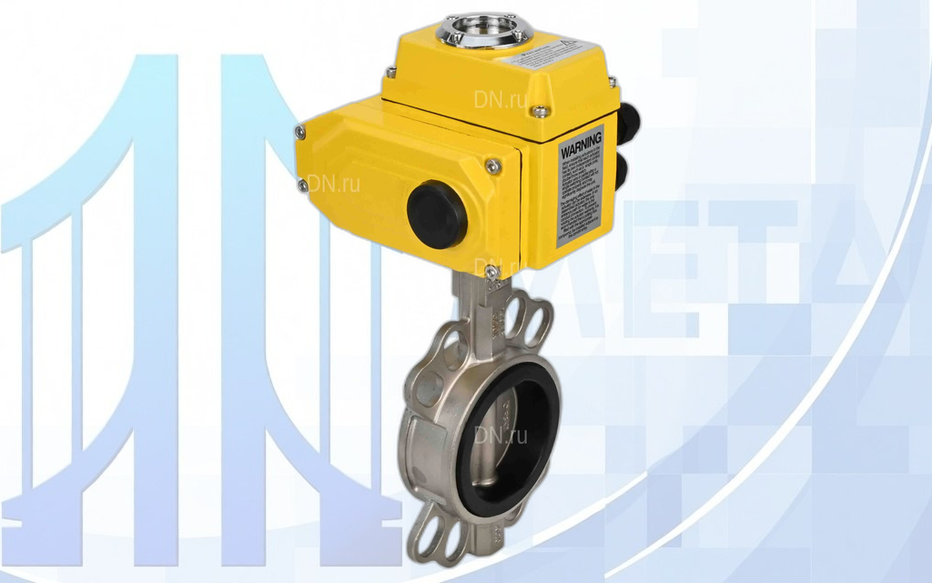 Дисковый поворотный затвор DN125 PN16 с электропр. QT-N-010EM-O1-220VAC-У1 220В вес-9,8
